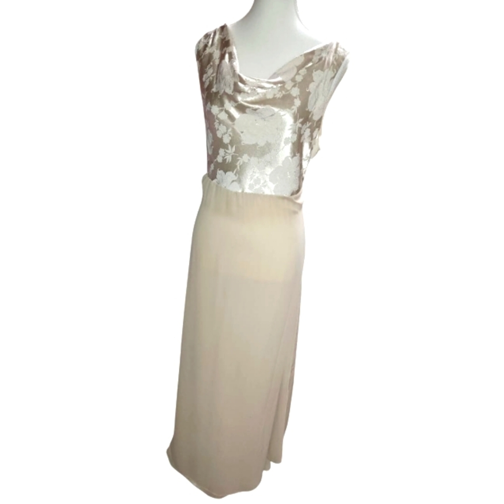 Elegant Cream Floral Women's Skirt